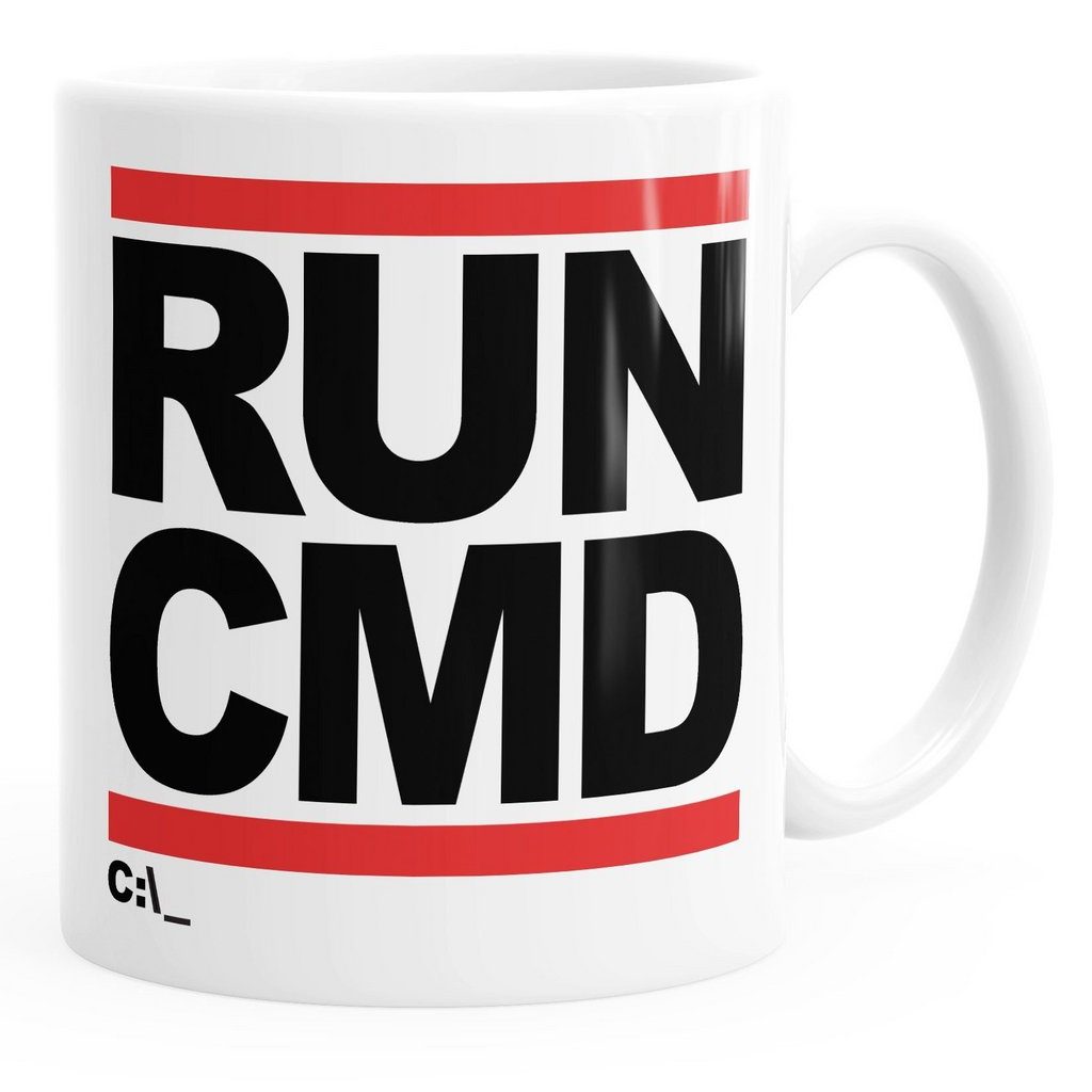 MoonWorks RUN CMD Tasse für Nerds