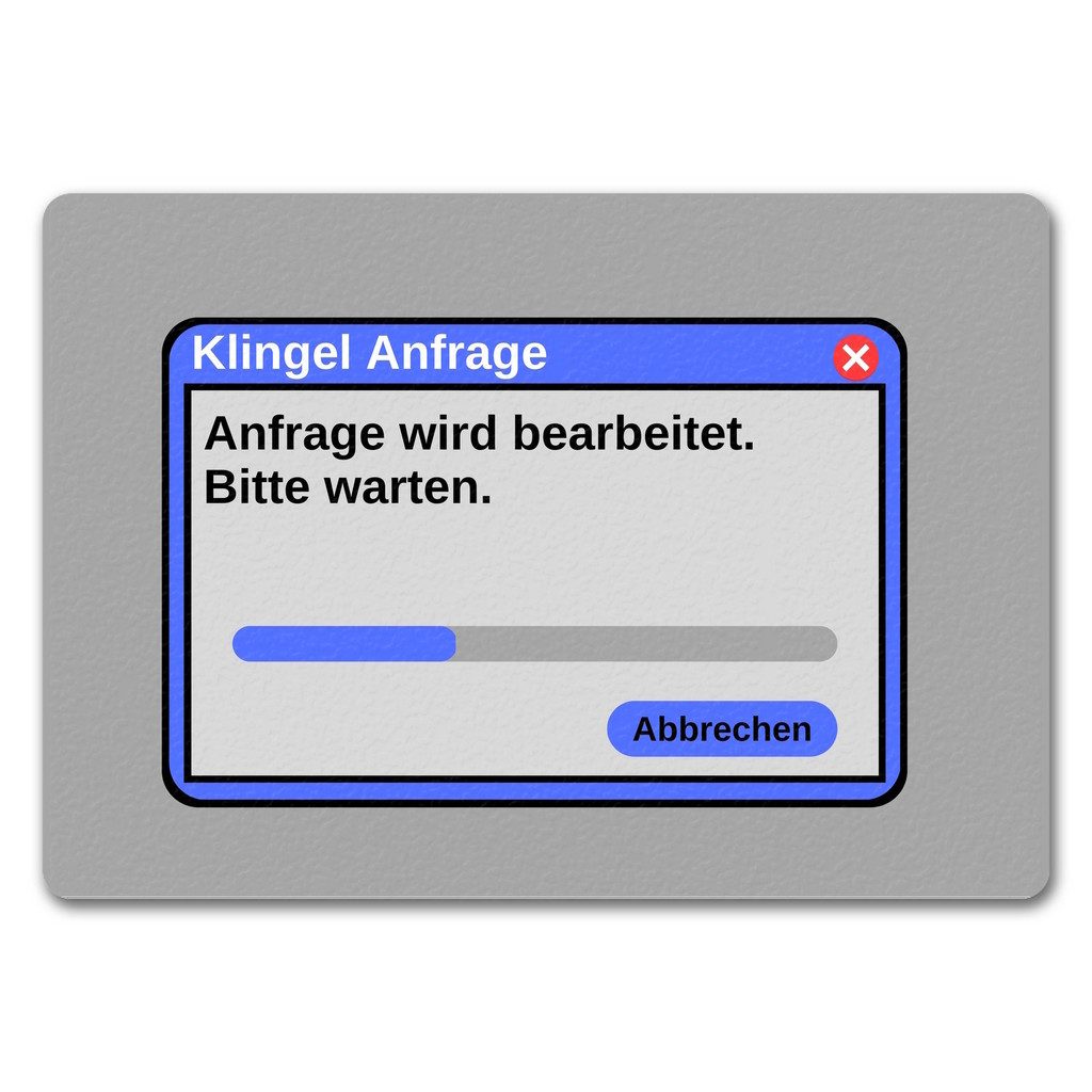 SPEECHEESE Fußmatte Klingel Anfrage 35x50cm